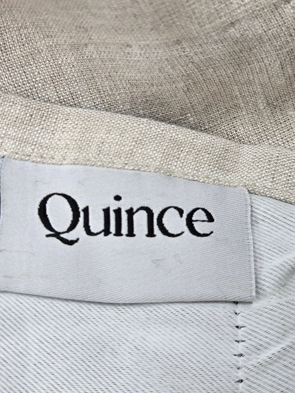 NWT QUINCE Set Of 2 48x84 European Linen True Blackout Curtains Flax 9989
